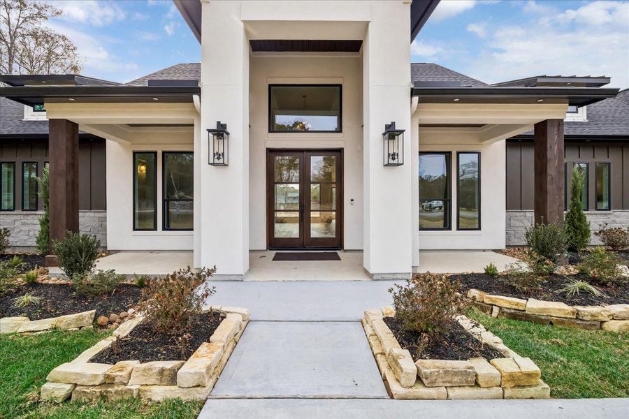 Exterior details and patio area of a home in , Porter (Image 3).