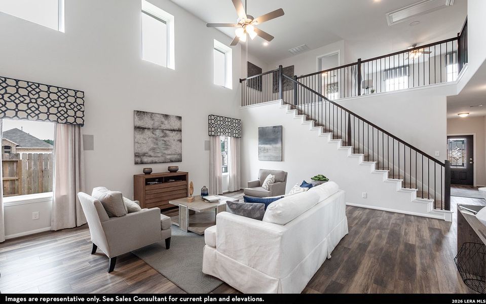 Furnished interior view inside a new home in Red Hawk Landing, San Antonio (Image 8).