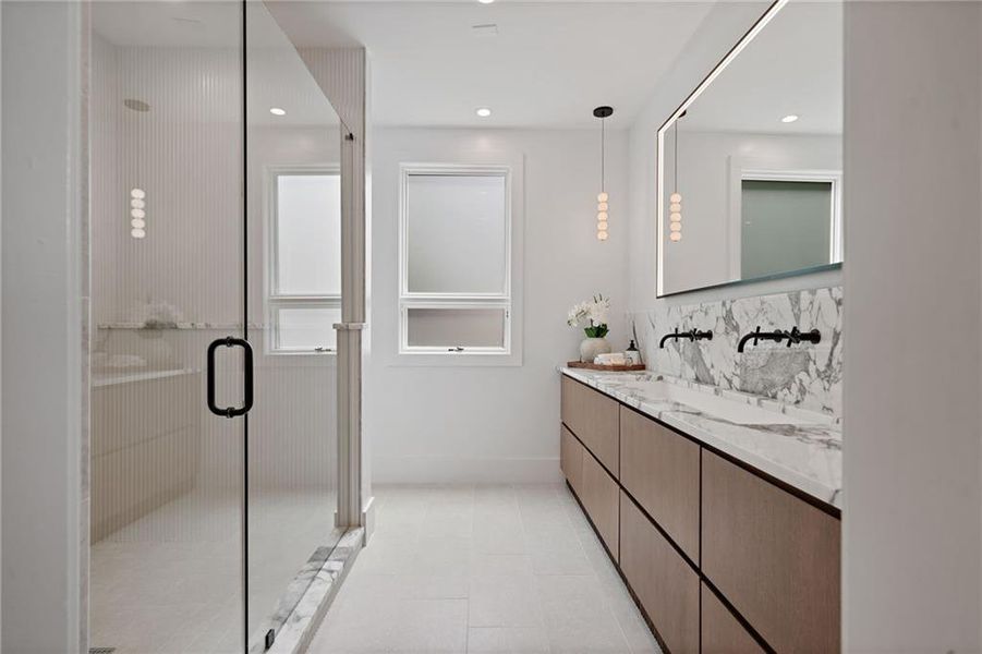 Furnished interior view inside a new home in , Atlanta (Image 41).