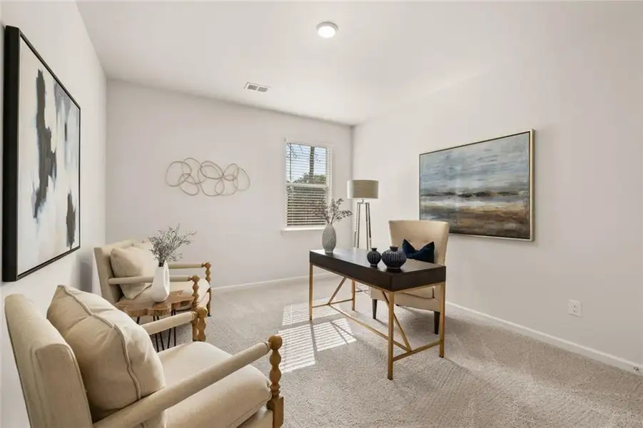 Furnished interior view inside a new home in Hillbrooke Preserve, Conyers (Image 7).