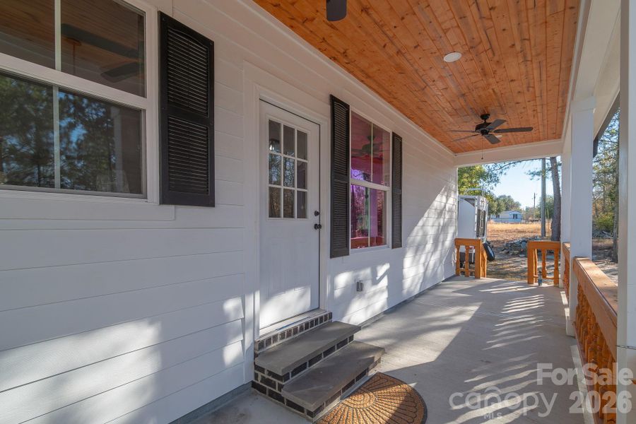 Exterior details and patio area of a home in , Pageland (Image 29).