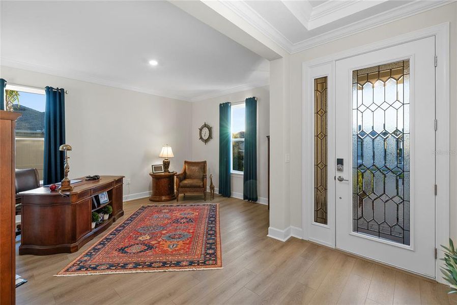 Furnished interior view inside a new home in Esplanade at Wiregrass Ranch, Wesley Chapel (Image 6).