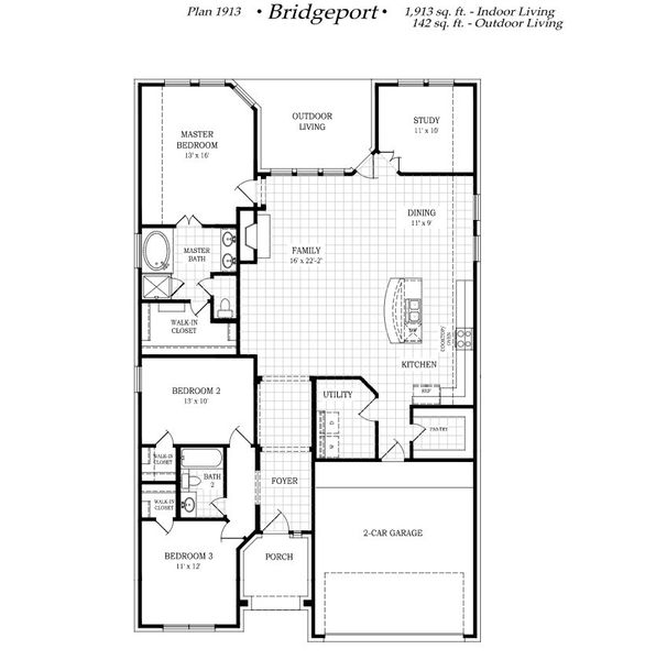 2D floor plan layout of this home in Heartland, Heartland, TX (Image 6).