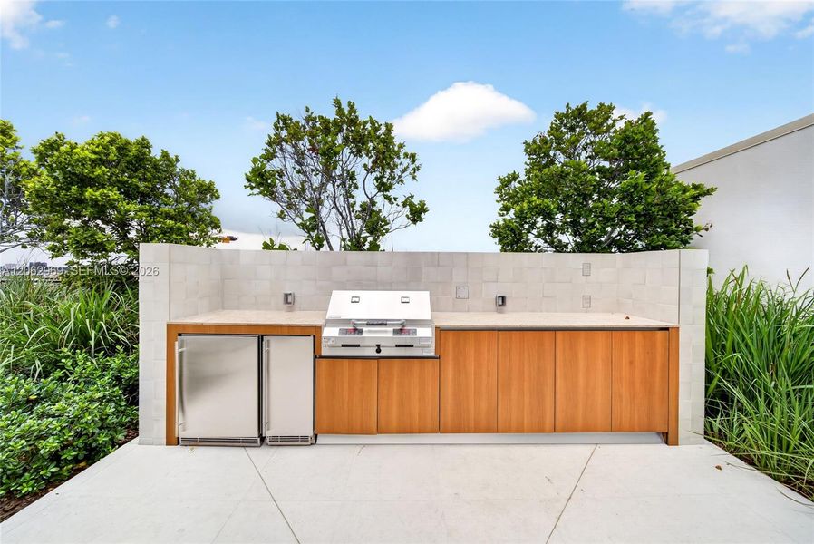 Exterior details and patio area of a home in , Bay Harbor Islands (Image 27).