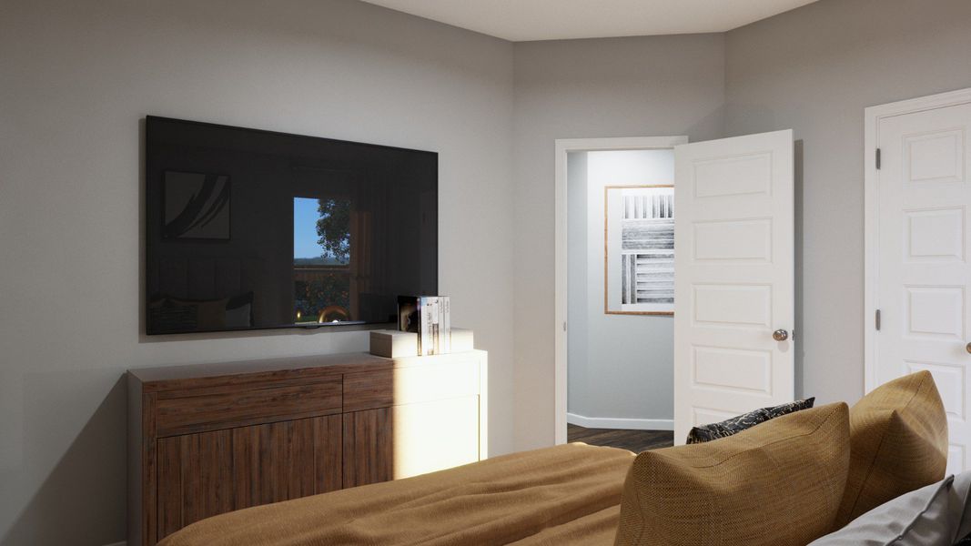 Representative furnished interior of a home built from the The Messina by Legend Homes in Granger Pines, Conroe (Image 17).