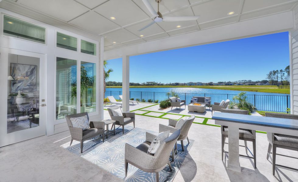 Exterior details and patio area of a home in Tidewater, Jacksonville (Image 20).