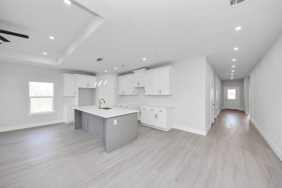 Furnished interior view inside a new home in , Cleveland (Image 10).