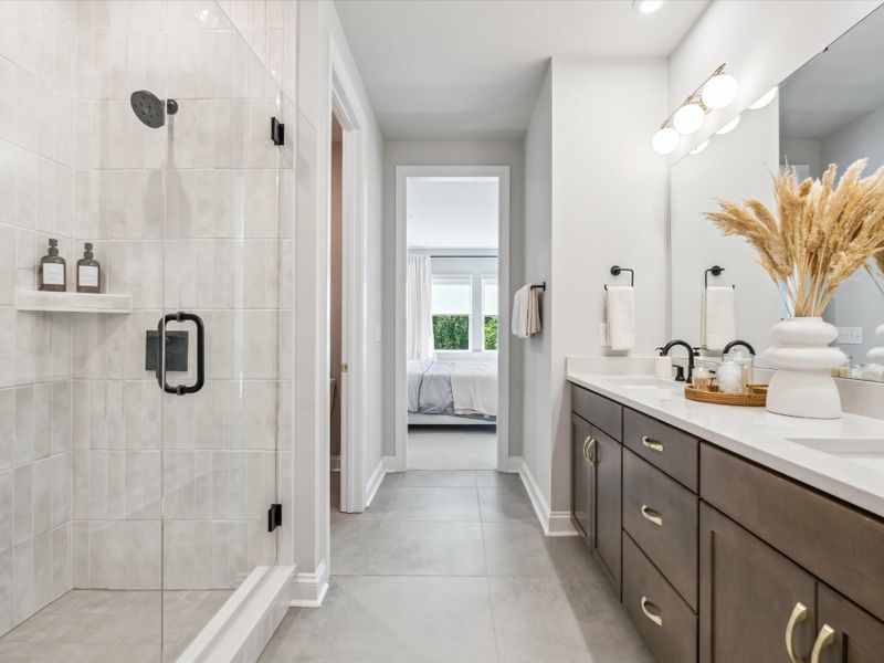 Representative furnished interior of a home built from the Hudson by Tri Pointe Homes in Old Town Village, Waxhaw (Image 47).