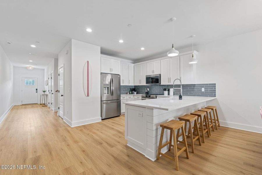 Furnished interior view inside a new home in , Jacksonville Beach (Image 14). Furnished interior view inside a new home in , Jacksonville Beach (Image 14).