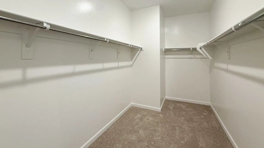 Primary walk in closet