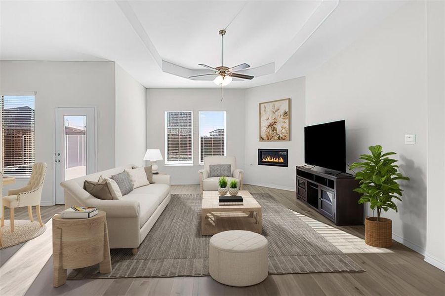 Furnished interior view inside a new home in , Anna (Image 5). Furnished interior view inside a new home in , Anna (Image 5).