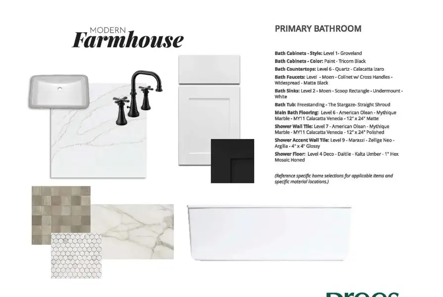 Sample of building materials used in homes in The Highlands - 75', Porter (Image 8).