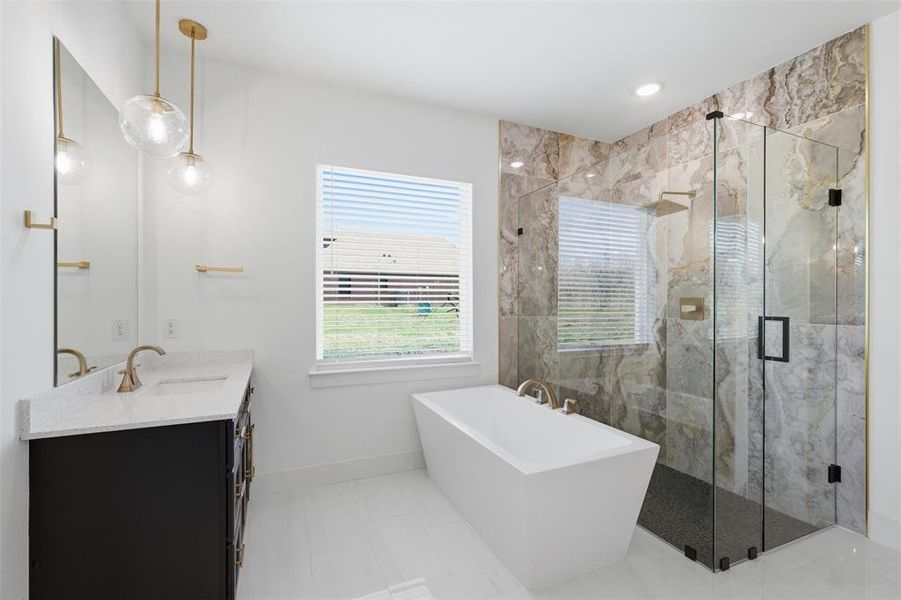 Furnished interior view inside a new home in , Sherman (Image 6).