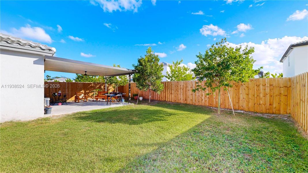 Exterior details and patio area of a home in , Homestead (Image 30). Exterior details and patio area of a home in , Homestead (Image 30).
