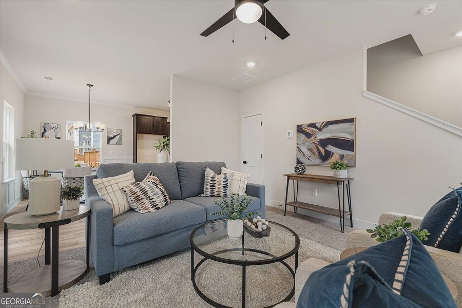 Furnished interior view inside a new home in Canterbury Villas, Carrollton (Image 12).