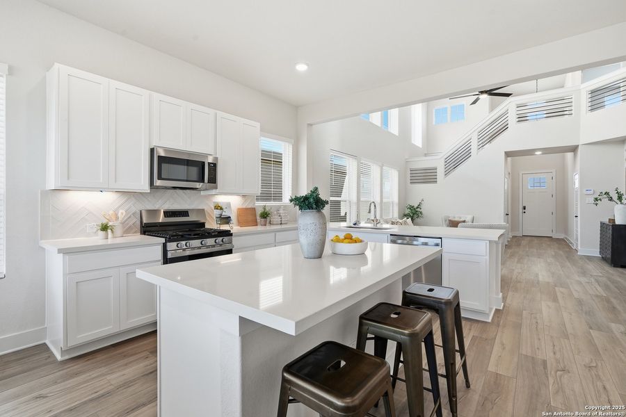 Furnished interior view inside a new home in Hunters Ranch, San Antonio (Image 16).