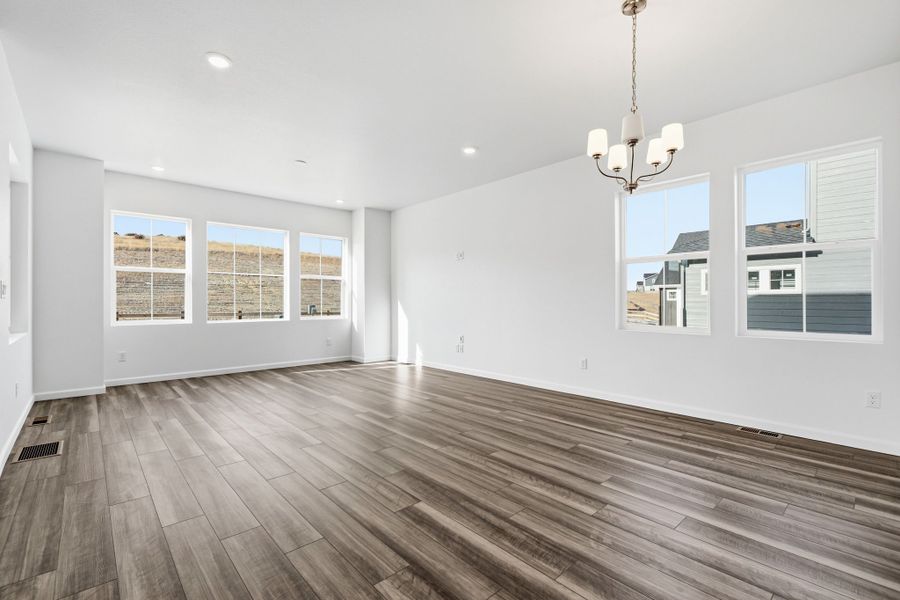 Spacious, unfurnished interior of a new home in The Town Collection at Independence, Elizabeth (Image 19). Spacious, unfurnished interior of a new home in The Town Collection at Independence, Elizabeth (Image 19).