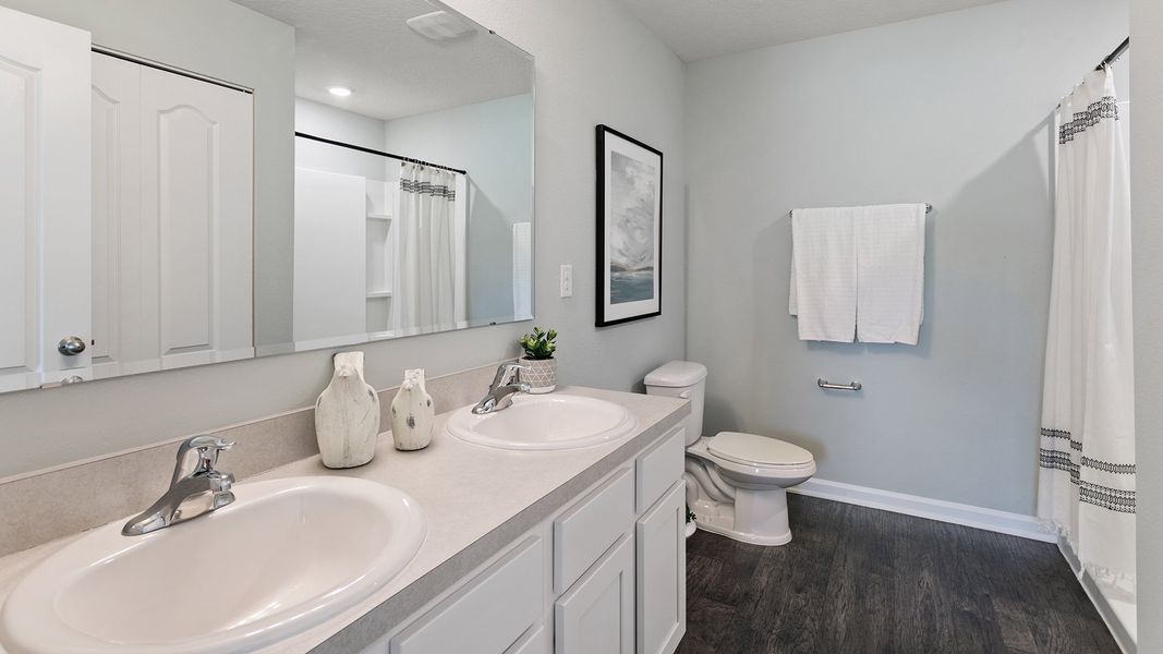 Furnished interior view inside a new home in Grand Reserve, Bunnell (Image 18). Furnished interior view inside a new home in Grand Reserve, Bunnell (Image 18).