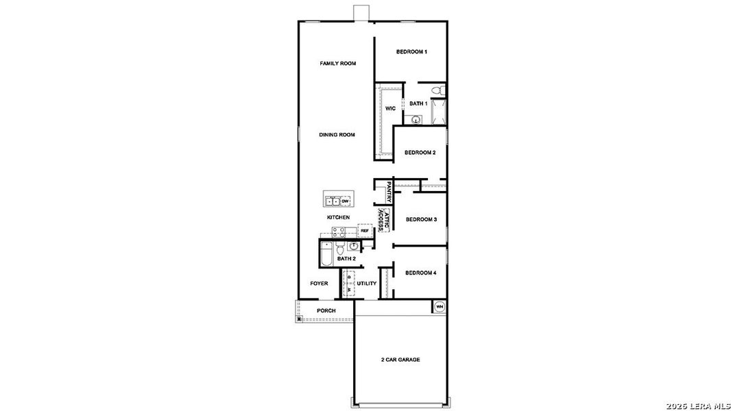 2D floor plan layout of this home in Sereno Springs, Converse, TX (Image 2). 2D floor plan layout of this home in Sereno Springs, Converse, TX (Image 2).