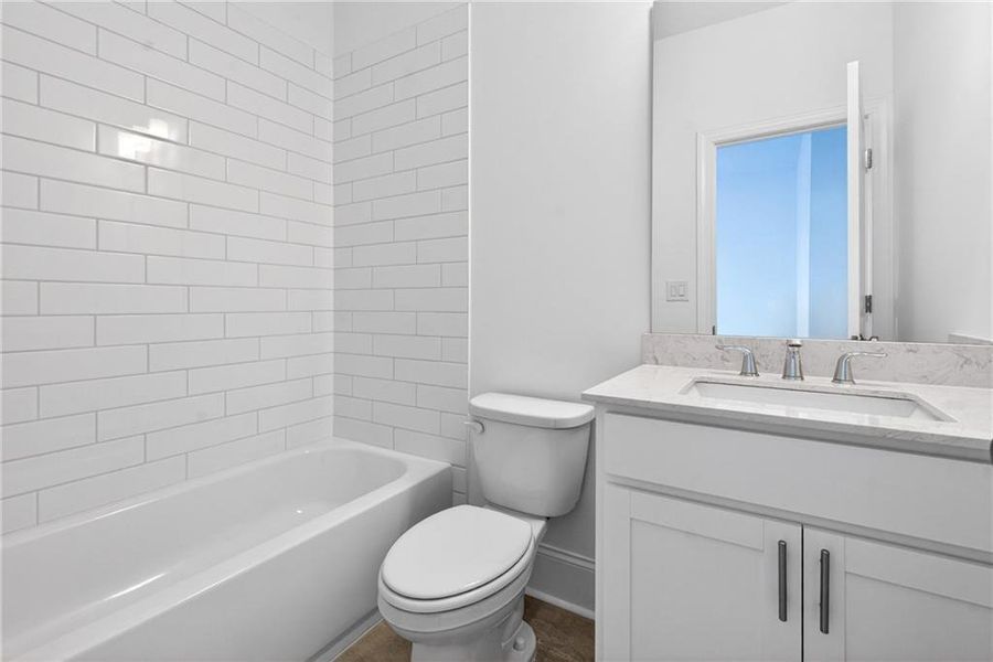 Furnished interior view inside a new home in Waterhaven, Cumming (Image 13).