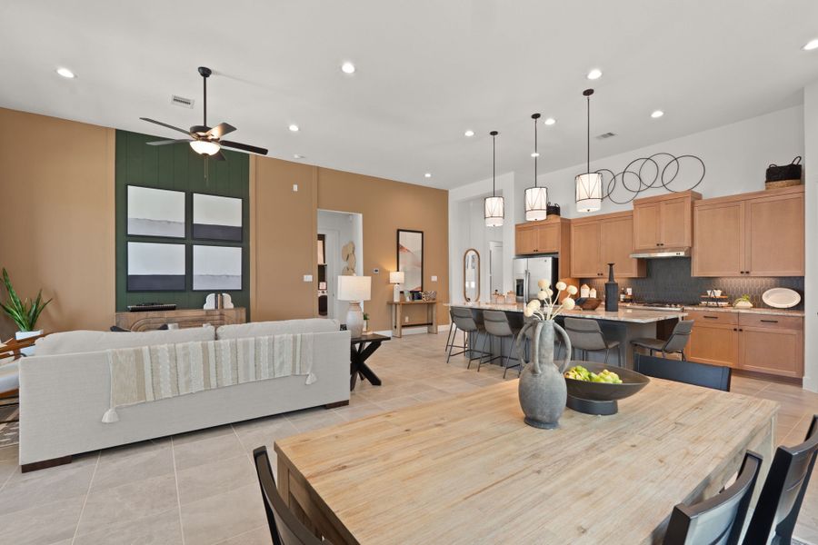 Furnished interior view inside a new home in Artavia, Conroe (Image 16).