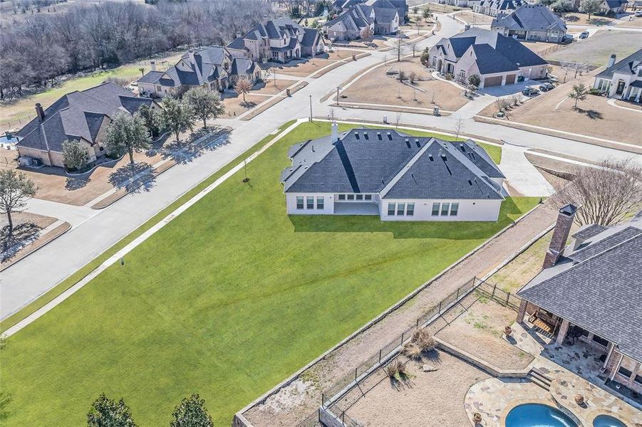 Aerial view of the Falcon Point community in Heath, TX, showing layout and nearby surroundings (Image 11).
