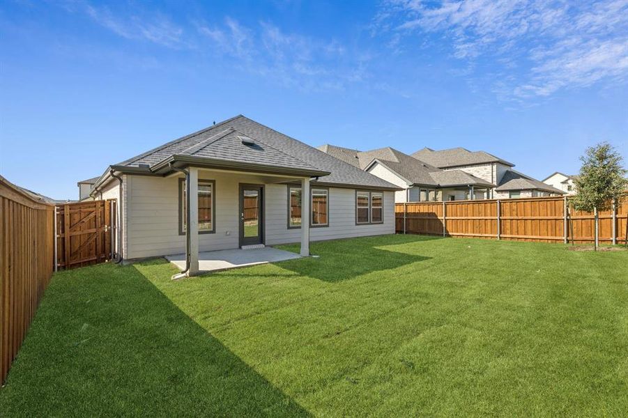 Patio in the Emmy II home plan by Trophy Signature Homes - REPRESENTATIVE PHOTO Patio in the Emmy II home plan by Trophy Signature Homes - REPRESENTATIVE PHOTO