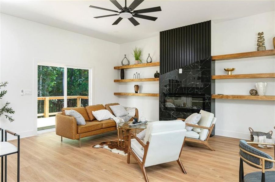Furnished interior view inside a new home in , Monroe (Image 10).