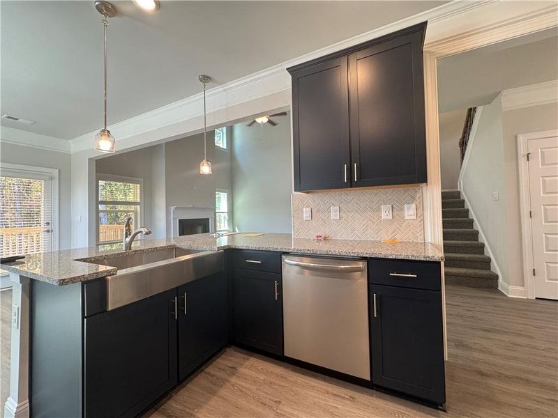 Furnished interior view inside a new home in Tuscany Hills, Douglasville (Image 7). Furnished interior view inside a new home in Tuscany Hills, Douglasville (Image 7).