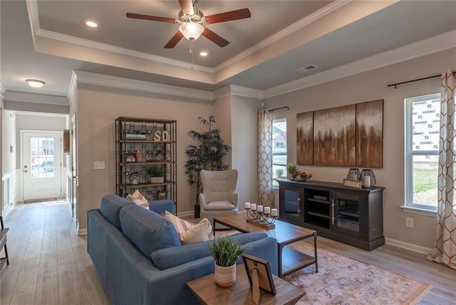 Furnished interior view inside a new home in Fair Oak, Calhoun (Image 9). Furnished interior view inside a new home in Fair Oak, Calhoun (Image 9).