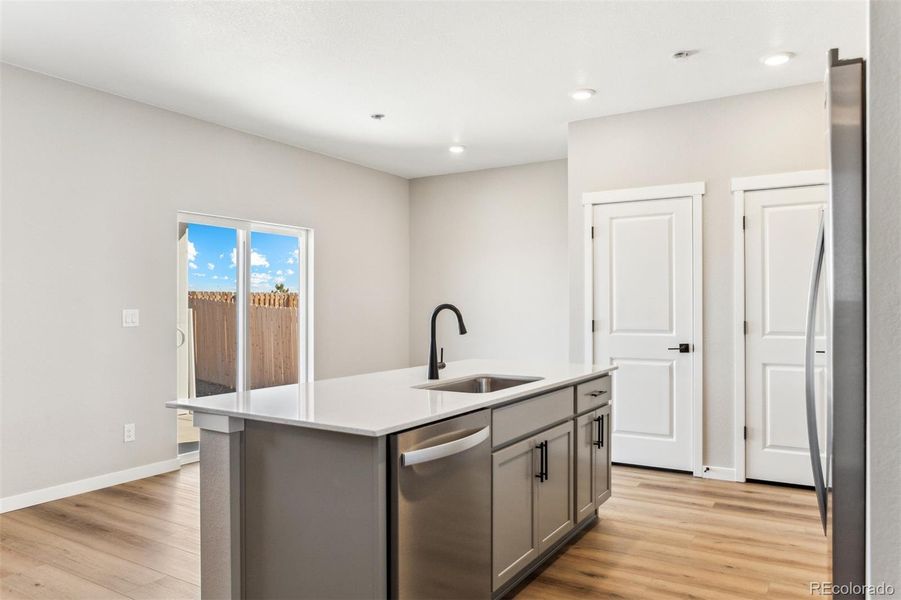 Furnished interior view inside a new home in , Commerce City (Image 10).