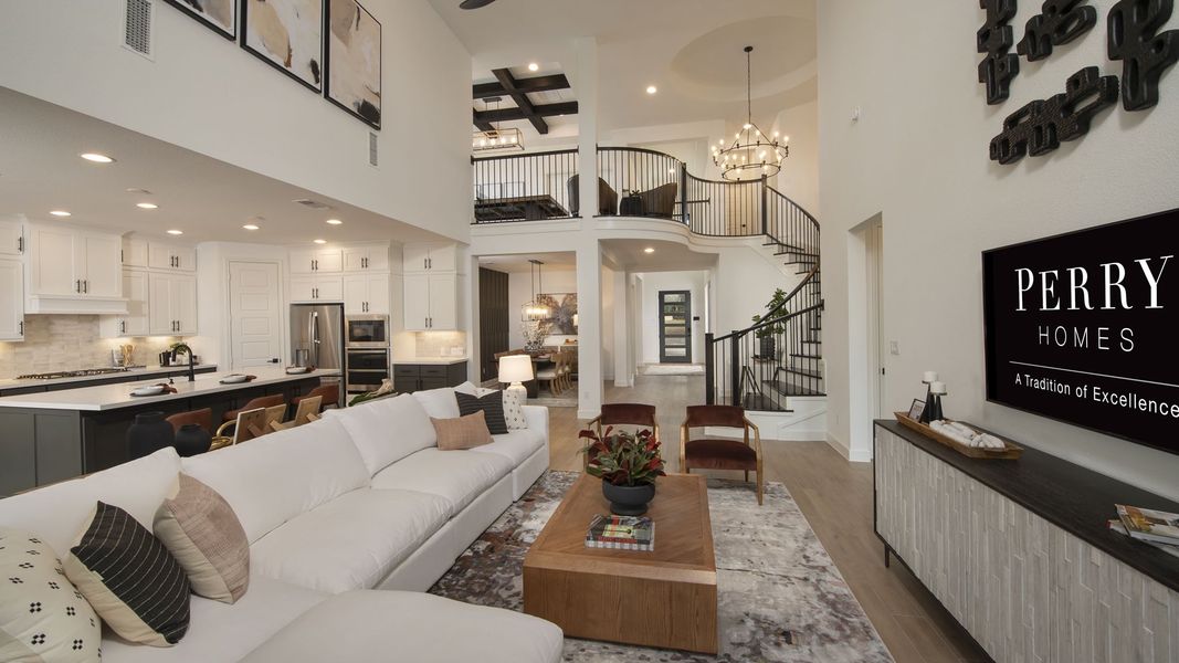 Furnished interior view inside a new home in Santa Rita Ranch - Eldorado, Liberty Hill (Image 11).