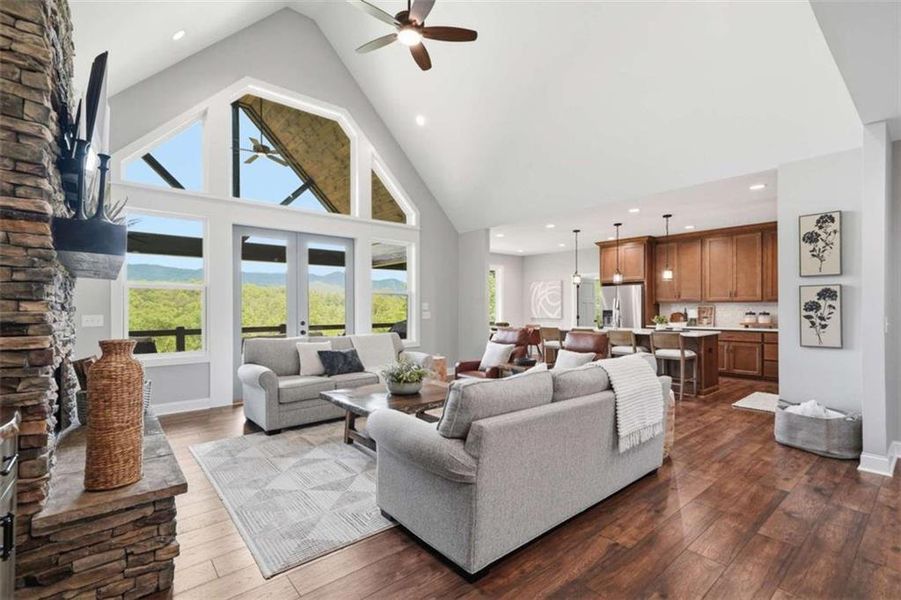 Furnished interior view inside a new home in , Blue Ridge (Image 30). Furnished interior view inside a new home in , Blue Ridge (Image 30).