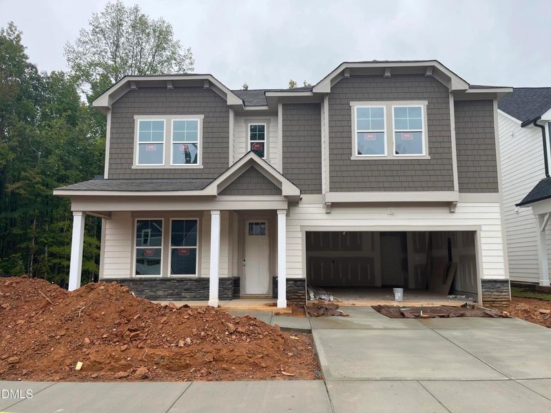 In-progress construction of a new home in Sage on North Main, Wake Forest, NC (Image 39).
