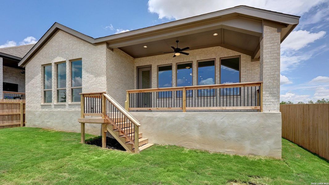 Exterior details and patio area of a home in VIDA, San Antonio (Image 4).