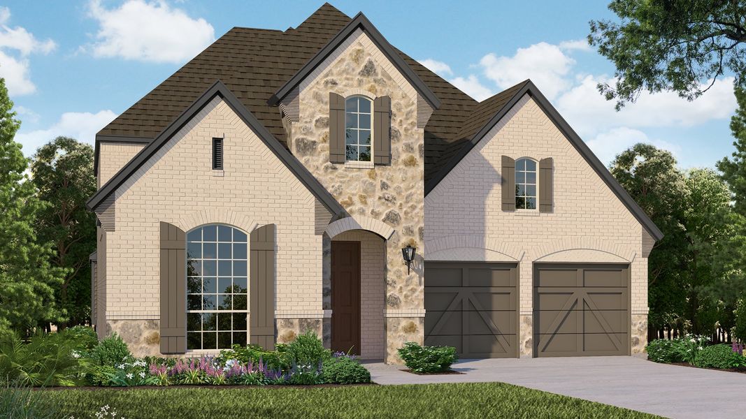 Plan 1118 Elevation G with Stone