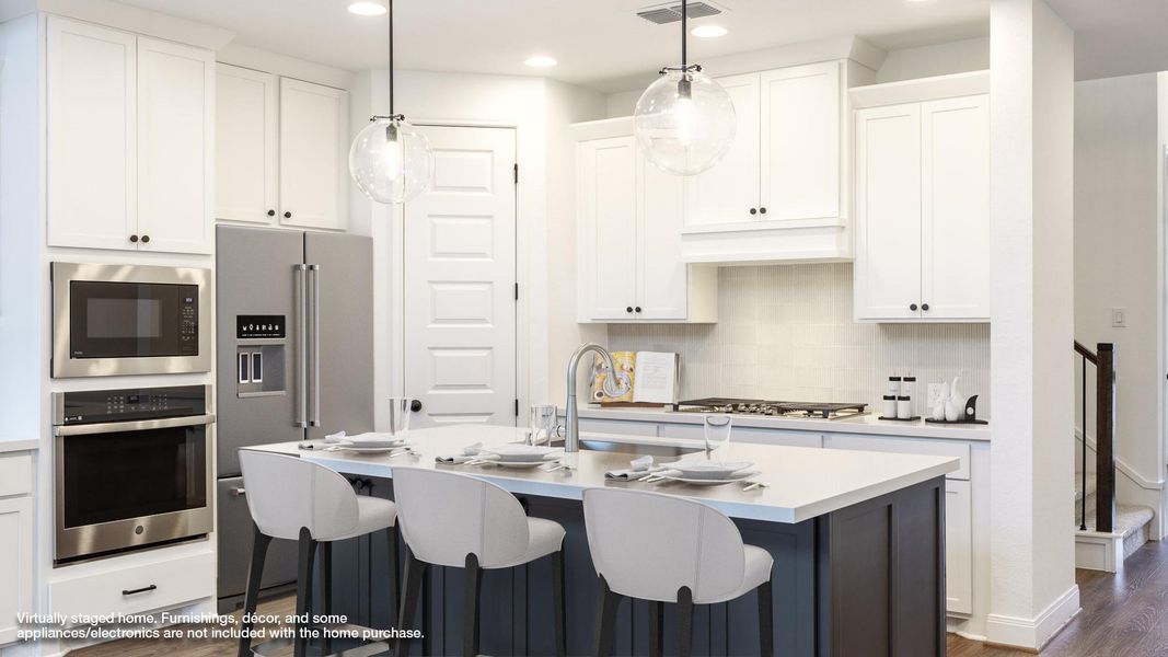 Furnished interior view inside a new home in Parkside on the River West, Georgetown (Image 3).