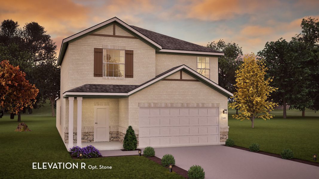 Representative exterior photo of a completed home built from the Ash by CastleRock Communities in Westridge, McKinney, TX (Image 2).