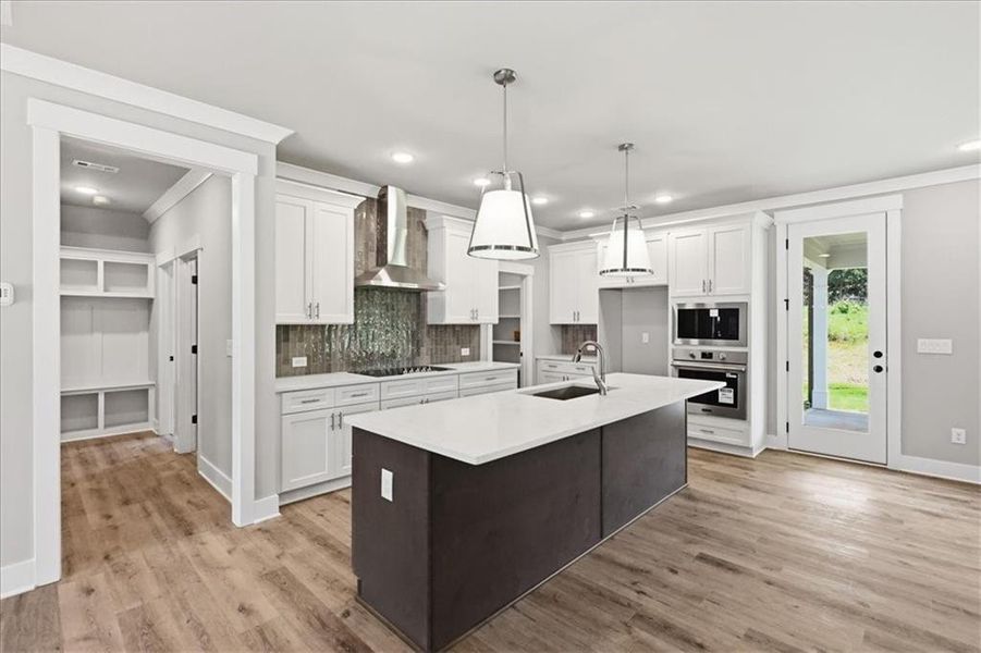 Furnished interior view inside a new home in , Statham (Image 6).