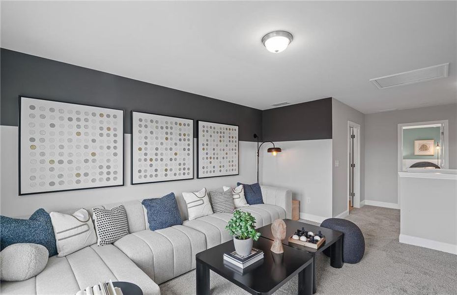 Furnished interior view inside a new home in Overland, Locust Grove (Image 17).