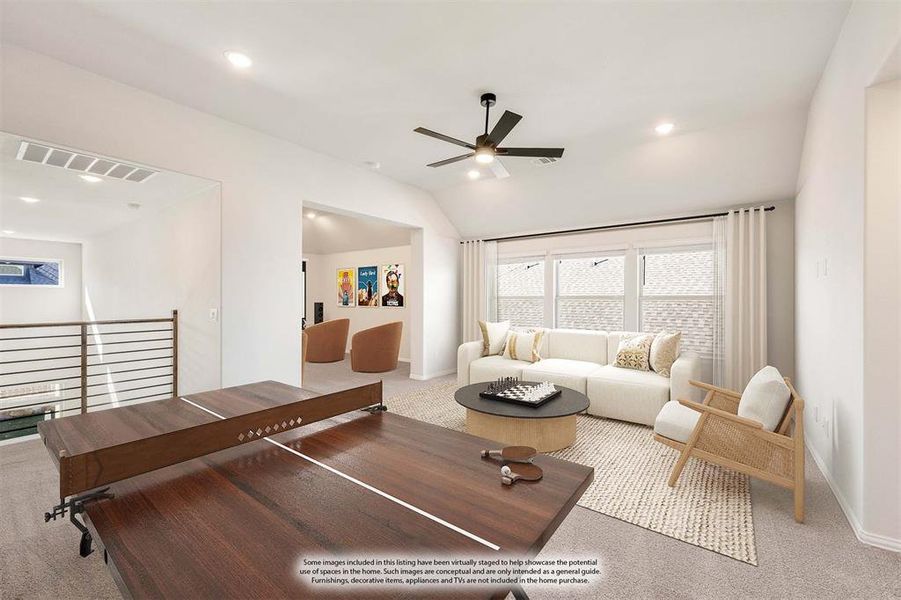 Furnished interior view inside a new home in Creekview Meadows, Pilot Point (Image 18).