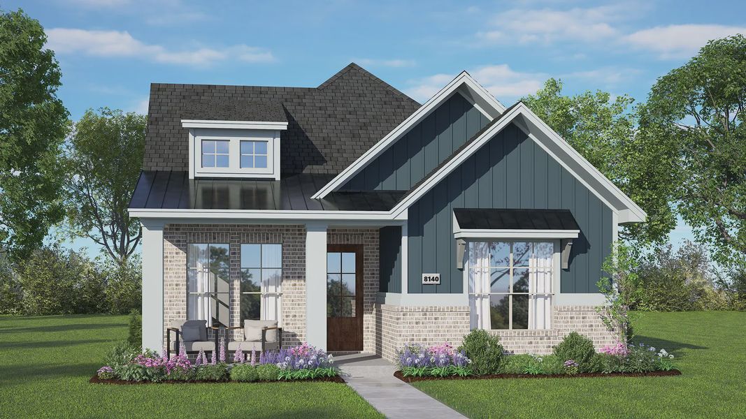 Representative exterior photo of a completed home built from the Fairway by Chesmar Homes in Riceland 42', Mont Belvieu, TX (Image 17). Representative exterior photo of a completed home built from the Fairway by Chesmar Homes in Riceland 42', Mont Belvieu, TX (Image 17).