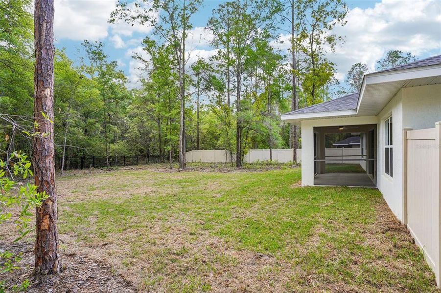 Exterior details and patio area of a home in , Citrus Springs (Image 29).