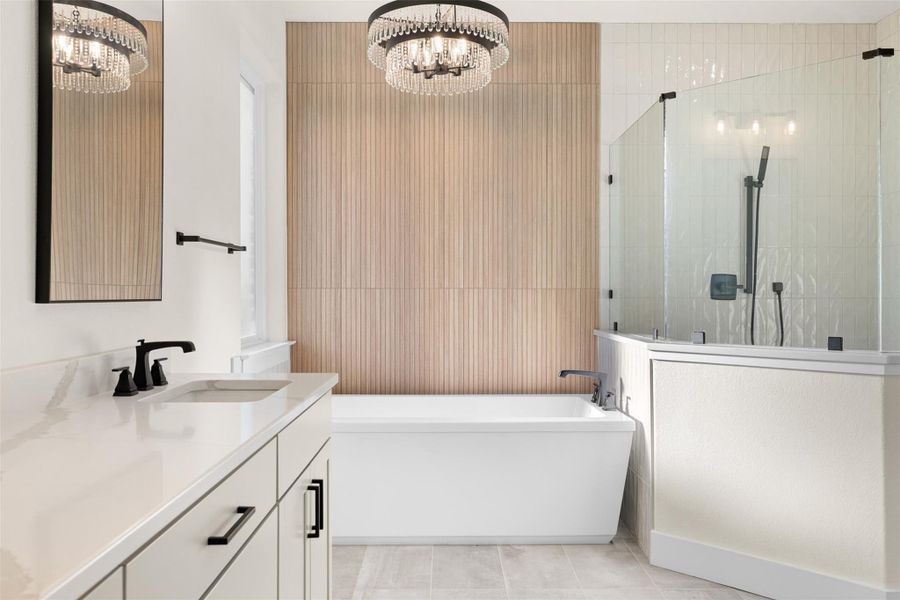 Furnished interior view inside a new home in , Iola (Image 9).