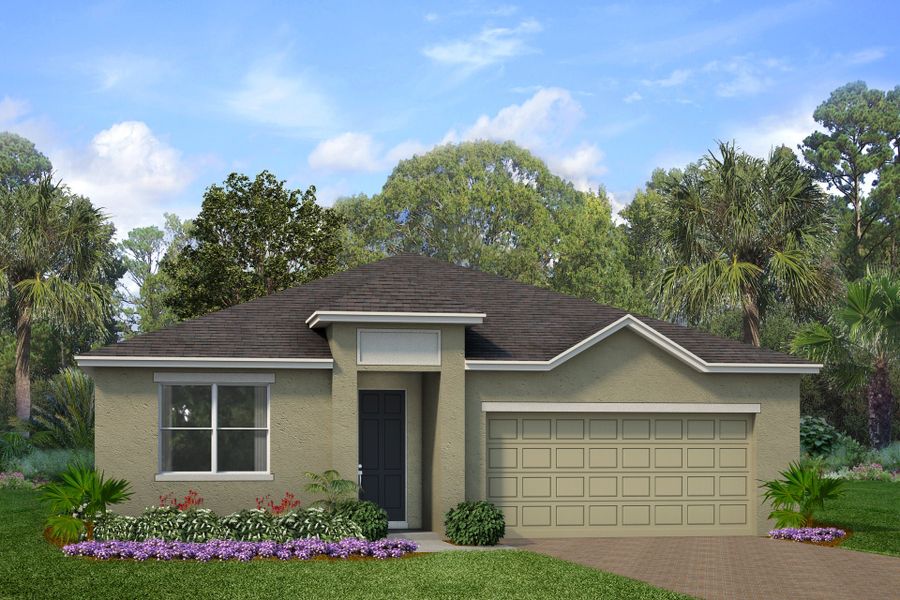Representative exterior photo of a completed home built from the Imagine by Park Square Residential in Tarpon Bay, Haines City, FL (Image 16).