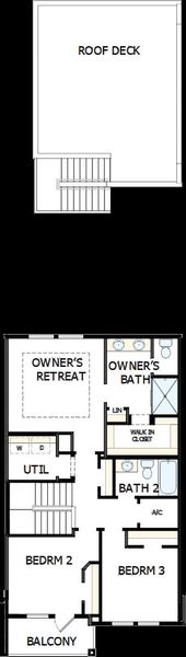 2D floor plan layout of this home in Seven Pines 24' Rear Entry Townhomes, Jacksonville, FL (Image 3). 2D floor plan layout of this home in Seven Pines 24' Rear Entry Townhomes, Jacksonville, FL (Image 3).