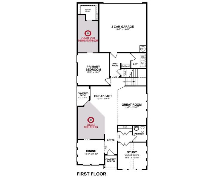 2D floor plan layout of this home in Waterbend, Euless, TX (Image 3).