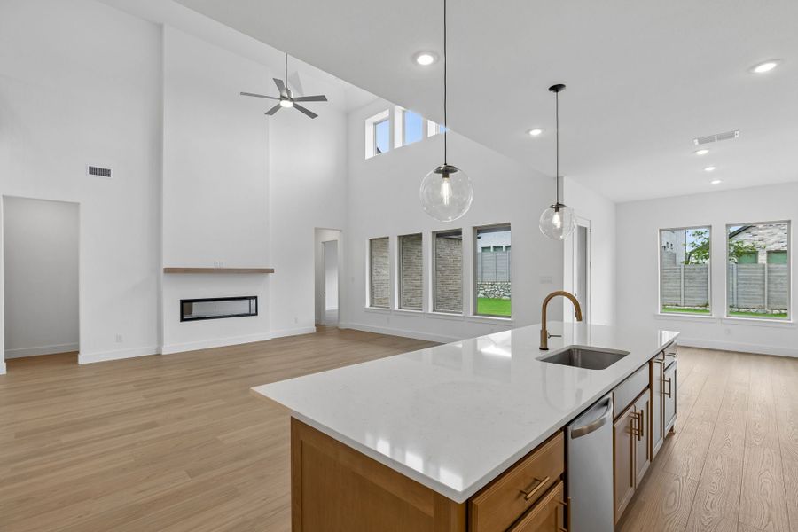 Furnished interior view inside a new home in Painted Tree Lakeside, McKinney (Image 5).