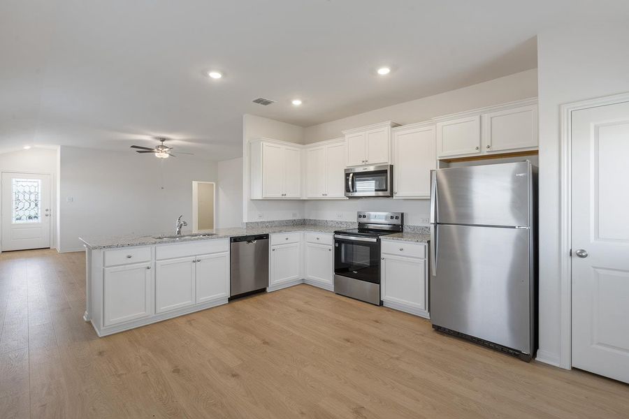 Furnished interior view inside a new home in Colson Ranch, Jarrell (Image 3).