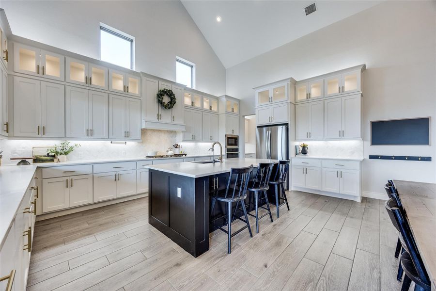 Furnished interior view inside a new home in Santa Rita Ranch 90', Liberty Hill (Image 14). Furnished interior view inside a new home in Santa Rita Ranch 90', Liberty Hill (Image 14).